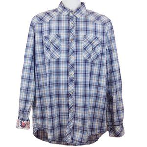 Zara Man XL Casual Shirt Button Up L/S Flip Cuff